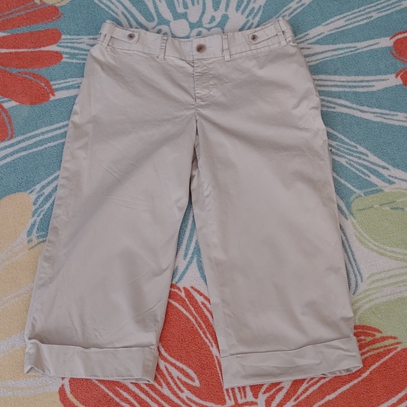 Banana Republic Pants - Banana Republic Khaki Stretch Capri Pants, Size 8